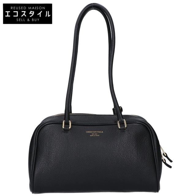 CHRISTIAN VILLA クリスチャンヴィラ ハンドバッグ ミディアム ブラック レディース
