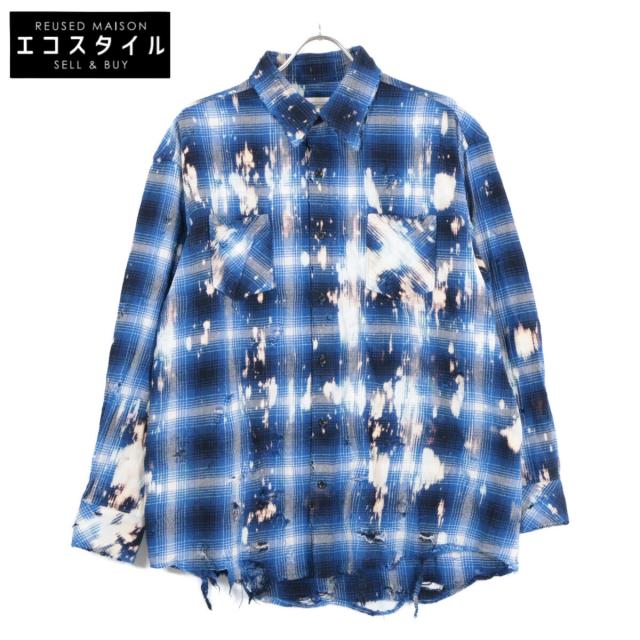 Rafu ラフ トップス M ブルー メンズ