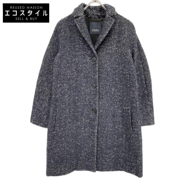 S MaxMara エスマックスマーラ コート 42 ネイビー レディース