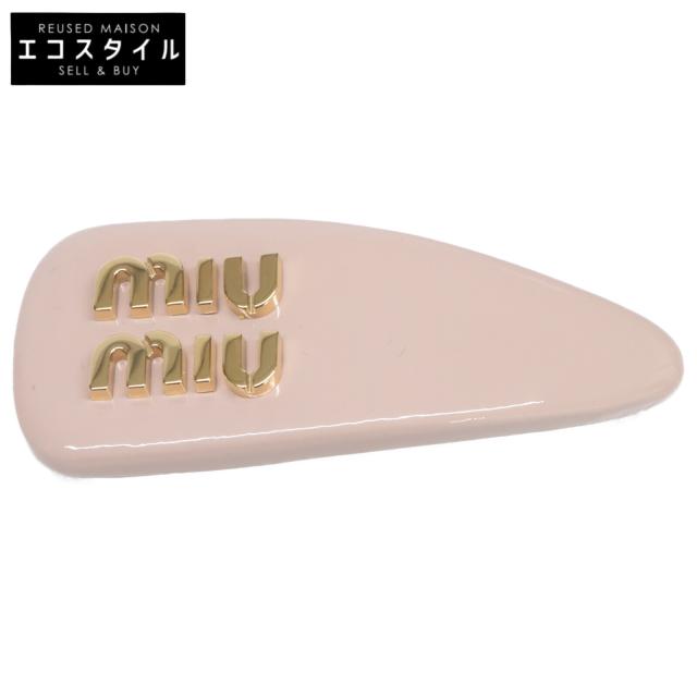 MIUMIU ミュウミュウ ヘアアクセサリー ピンクベージュ レディース
