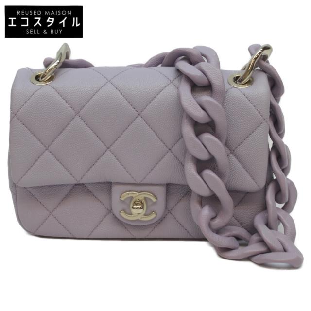 CHANEL シャネル ショルダーバッグ ラベンダー/GD金具 レディース