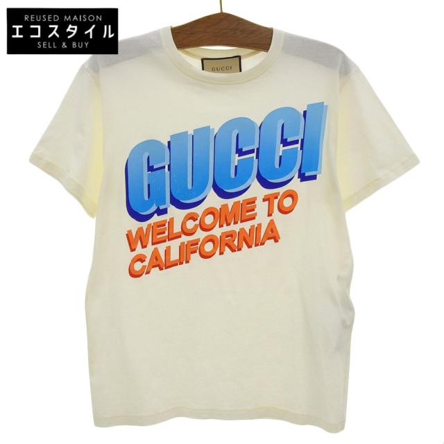 GUCCI グッチ トップス XXS ホワイト/ブルー メンズ