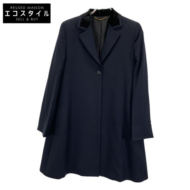 Salvatore Ferragamo サルヴァトーレフェラガモ コート 42 ネイビー レディース