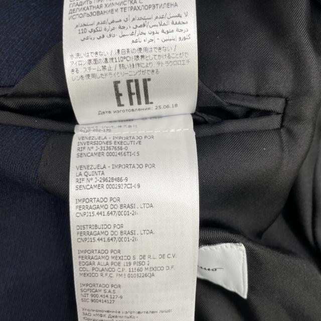 Salvatore Ferragamo サルヴァトーレフェラガモ コート 42 ネイビー レディース_6