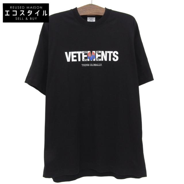 VETEMENTS ヴェトモン トップス S ブラック メンズ