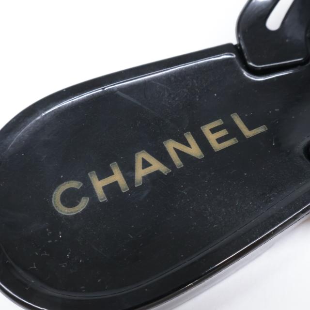 CHANEL シャネル シューズ 36 ブラック/アイボリー レディース_7