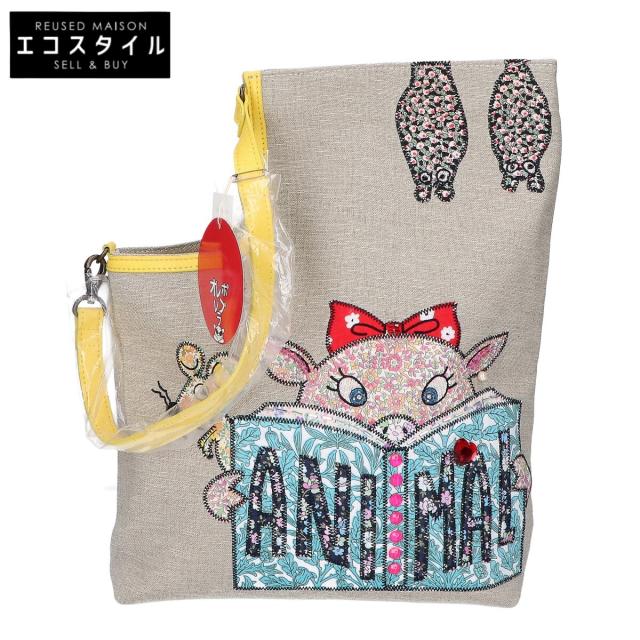 OLLEBOREBLA アルベロベロ トートバッグ ナチュラル/イエロー レディース