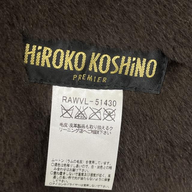 HIROKO KOSHINO ヒロココシノ コート 38 ブラウン レディース_4