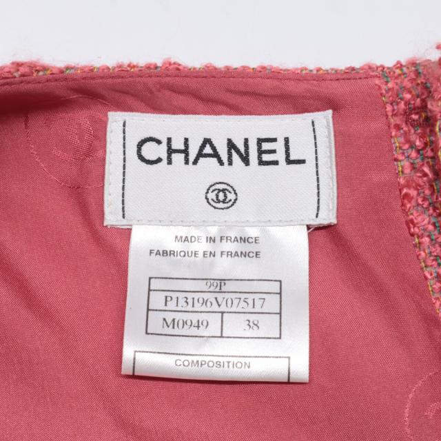 CHANEL シャネル スーツ セットアップ 38 ピンク レディース_7