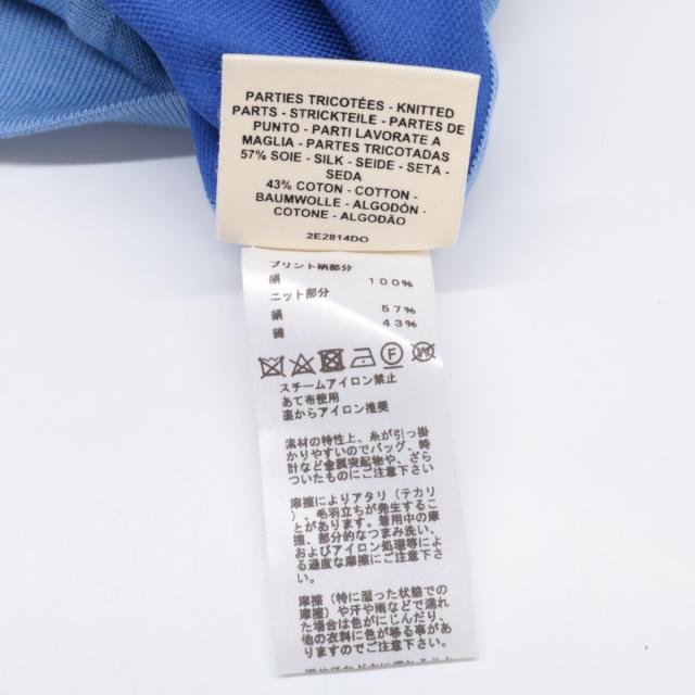 HERMES エルメス トップス 38 ブルー レディース