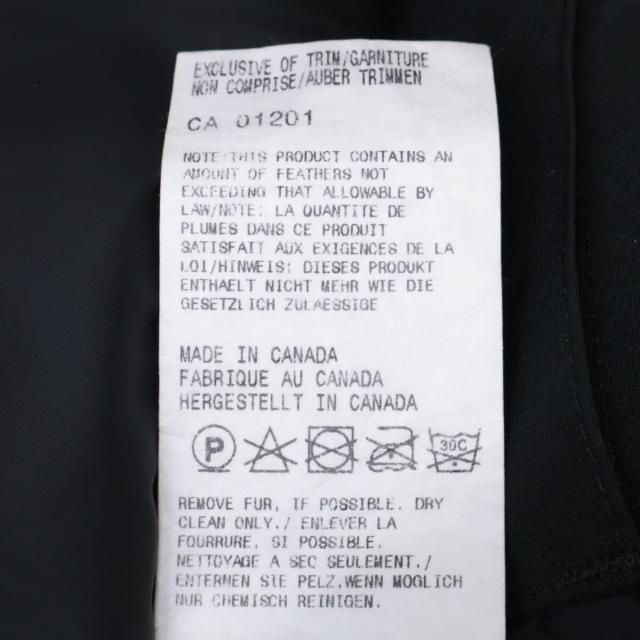 CANADA GOOSE カナダグース ジャケット XS ブラック メンズ_8
