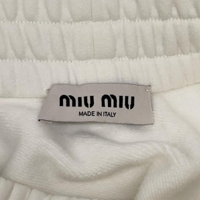 MIUMIU ミュウミュウ スカート S ホワイト レディース_3