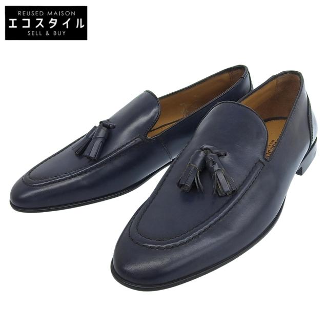 a.testoni ア テストーニ シューズ 8 インディゴ メンズ