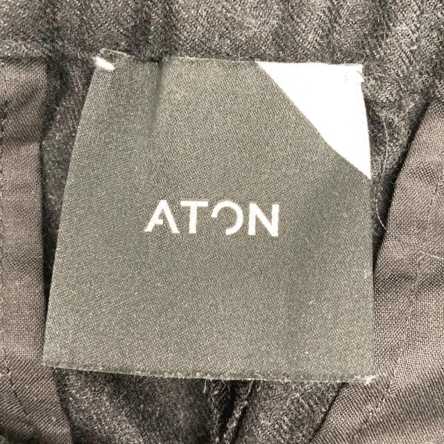 ATON エイトン ボトムス 02 チャコール メンズ_3