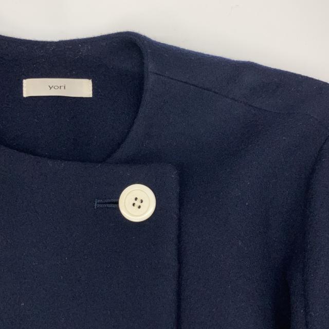 yori ヨリ コート F ネイビー レディース_8