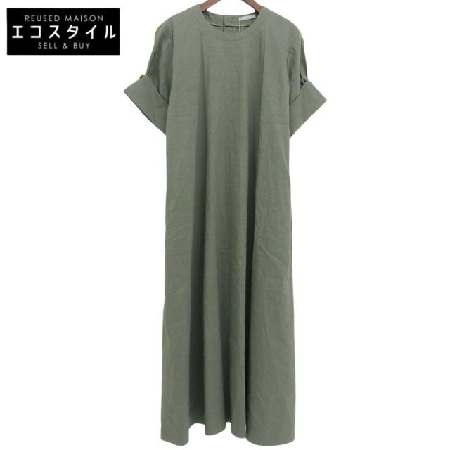 theory luxe セオリーリュクス ワンピース 38 カーキ レディース