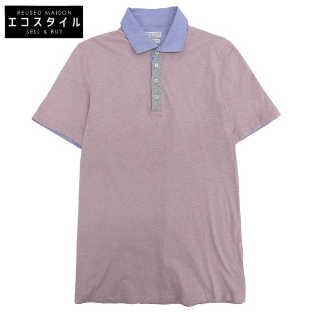 BRUNELLO CUCINELLI ブルネロクチネリ トップス XS ピンク/ライトブルー メンズ