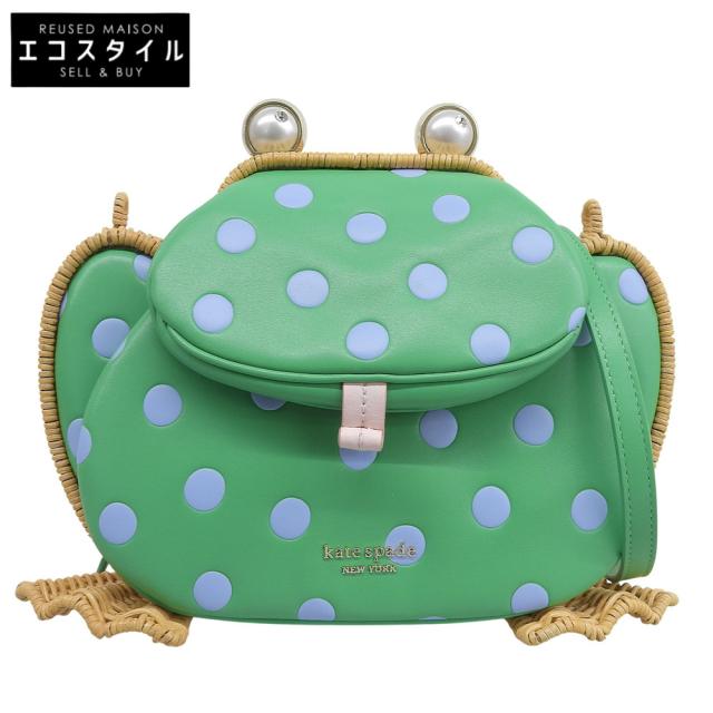 kate spade ケイトスペード ショルダーバッグ グリーン×ベージュ レディース