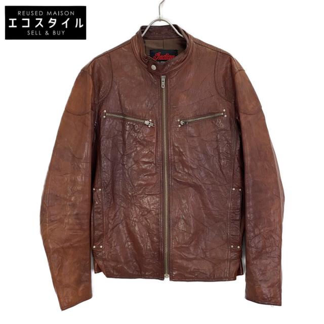 INDIAN MOTORCYCLE インディアンモーターサイクル ジャケット 42 ブラウン メンズ