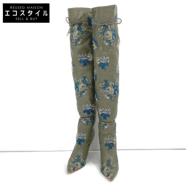 Tory Burch トリーバーチ シューズ 7M カーキグリーン系 レディース