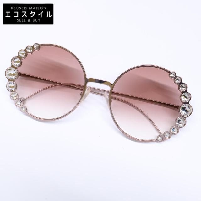 FENDI フェンディ サングラス 58□20 135 メタリックピンク レディース
