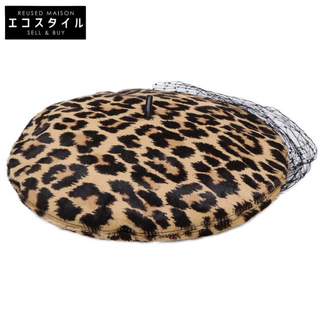 Christian Dior クリスチャンディオール 帽子 58 ブラウン レディース