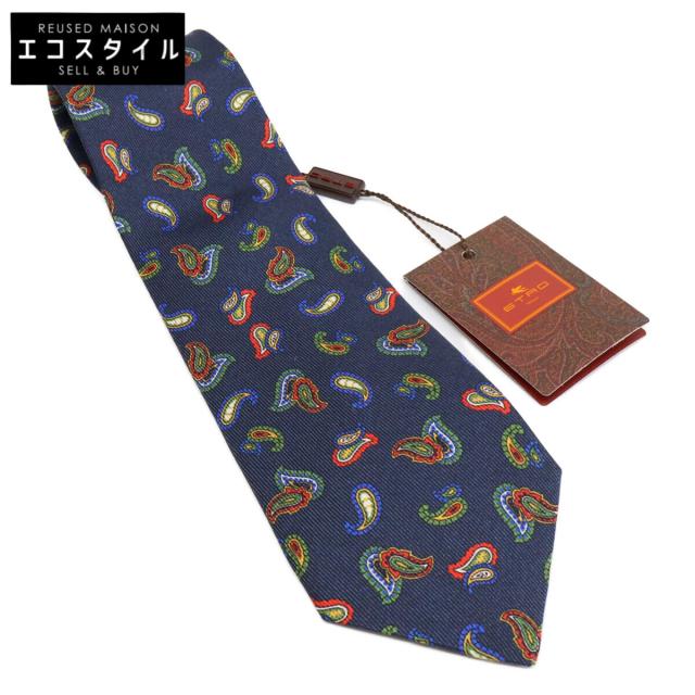 ETRO エトロ ネクタイ ネイビー メンズ