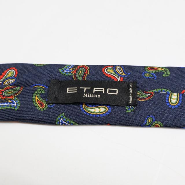 ETRO エトロ ネクタイ ネイビー メンズ_4
