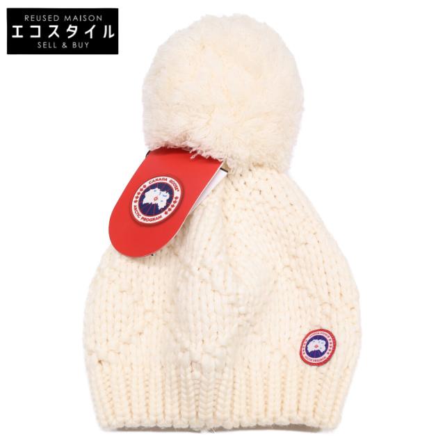 CANADA GOOSE カナダグース 帽子 アイボリー レディース