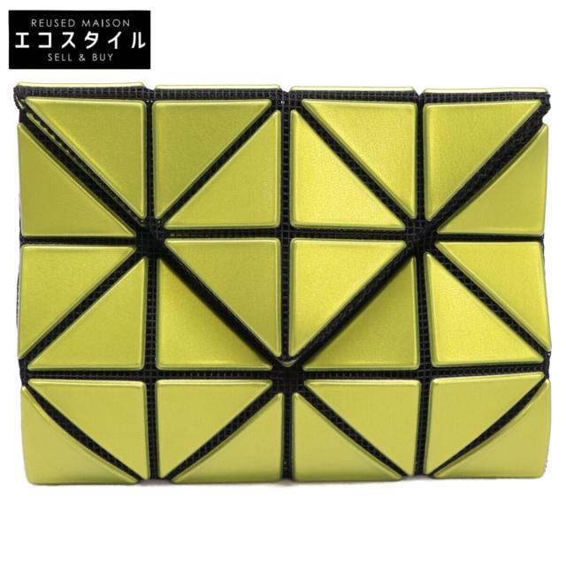 BAO BAO ISSEY MIYAKE バオバオイッセイミヤケ 二つ折り財布（小銭入れあり） ライムグリーン レディース