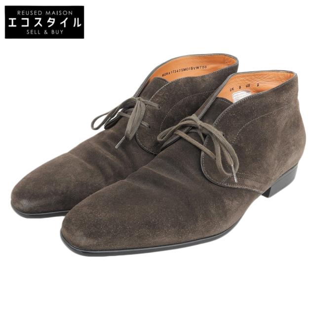 SANTONI サントーニ シューズ 8 ブラウン メンズ