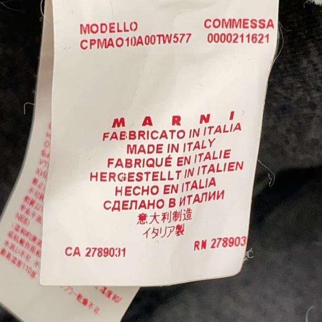 MARNI マルニ コート 40 ブラック グレー レディースの通販はau PAY