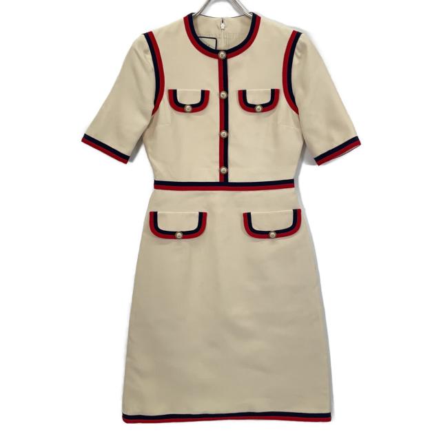 GUCCI アイボリー スウェットワンピ GUCCI グッチ ワンピース 38 アイボリー レディース 【公式通販】