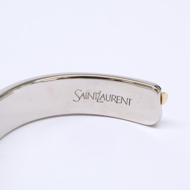 SAINT LAURENT PARIS サンローランパリ バングル M ゴールド/シルバー