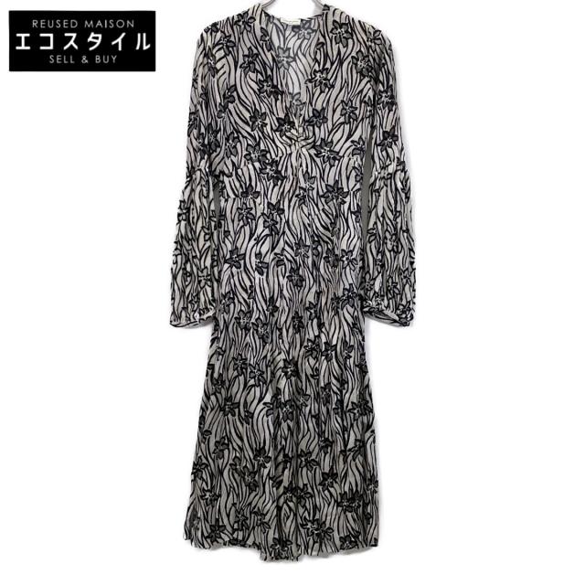 DRIES VAN NOTEN ドリスヴァンノッテン ワンピース 36 ブラック×グレー レディース