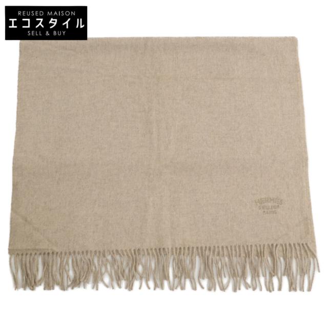 HERMES エルメス マフラー ベージュ レディース