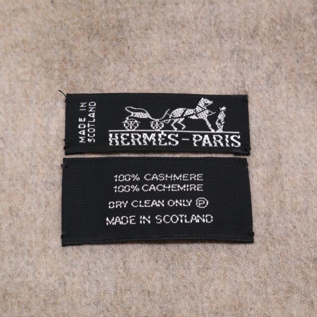 HERMES エルメス マフラー ベージュ レディース_4