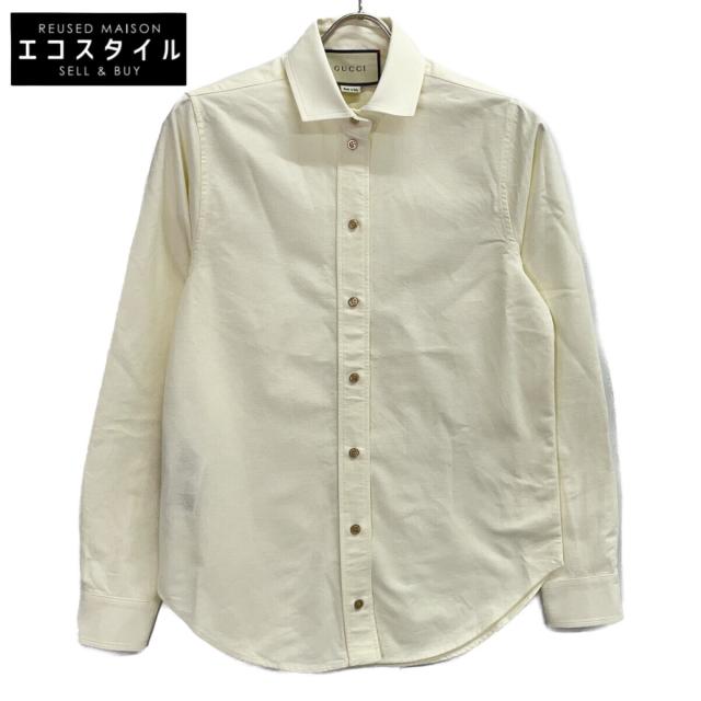 GUCCI グッチ トップス 38 アイボリー レディース