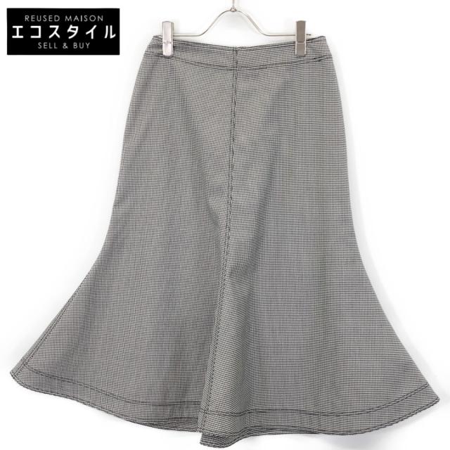 LOEWE ロエベ スカート 36 ブラック×ホワイト レディース