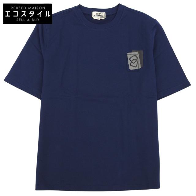 HERMES エルメス トップス S ネイビー メンズ
