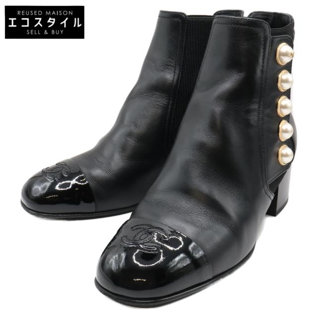 CHANEL シャネル シューズ 37C ブラック レディース
