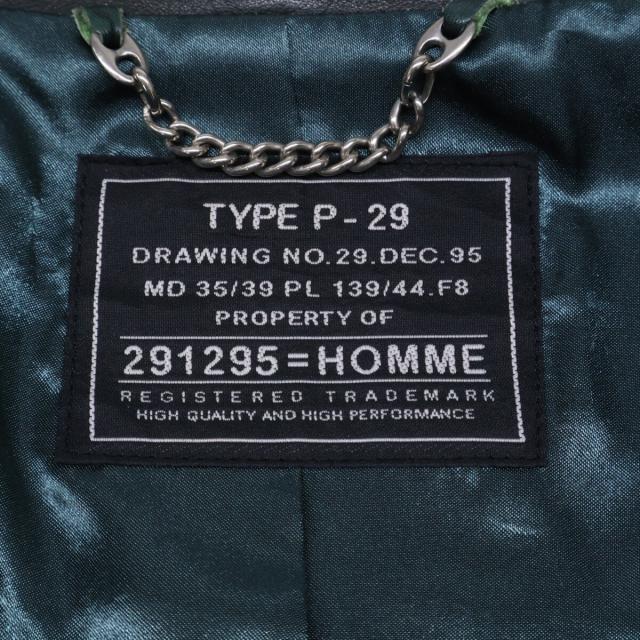 291295=HOMME 291295オム ジャケット 2 ブラック メンズ_4