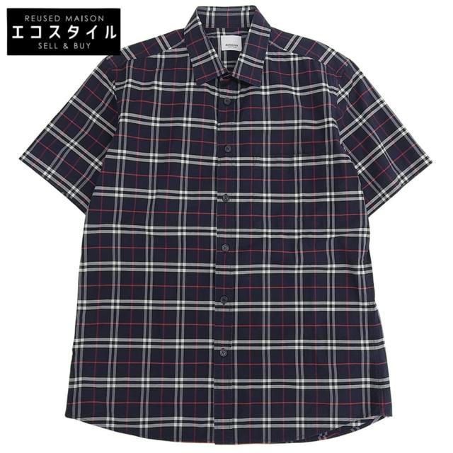 BURBERRY バーバリー トップス L ネイビー メンズ