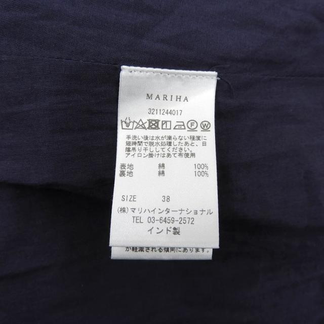 MARIHA マリハ ワンピース 38 ネイビー レディース_4