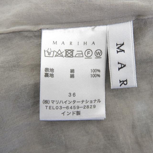 MARIHA マリハ ワンピース 36 グレー系/ブラック レディース_4