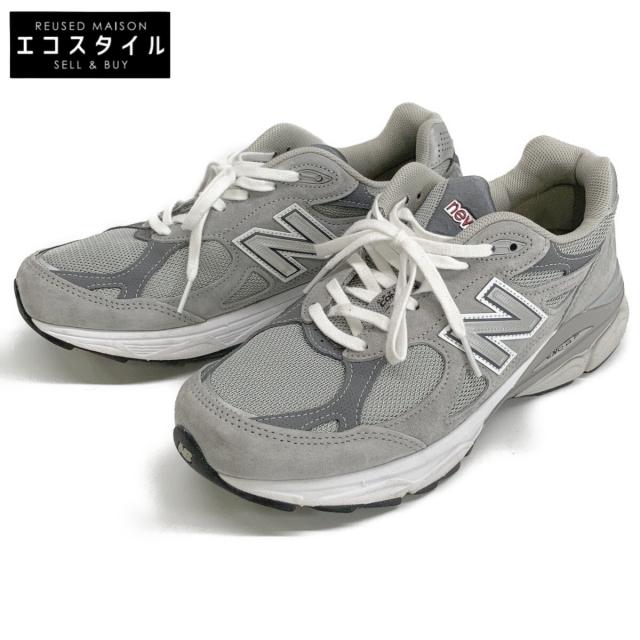 NEW BALANCE ニューバランス シューズ US8 グレー メンズ