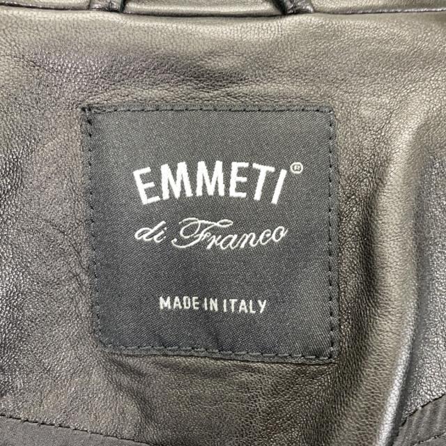 EMMETI エンメティー ジャケット 48 ブラック メンズ