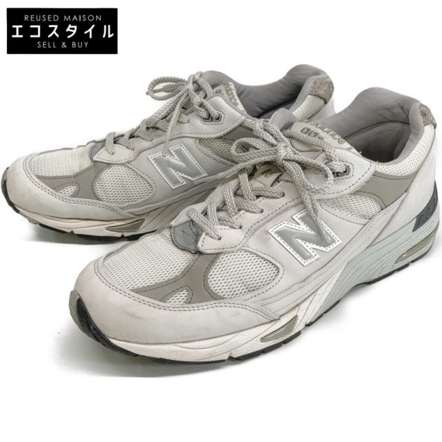 NEW BALANCE ニューバランス シューズ US9 1/2D STAR WHITE/FLINT GREY/DAWN BLUE メンズ
