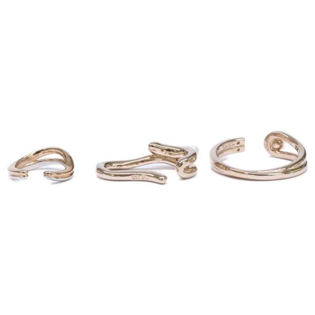 ete エテ イヤリング SV925＋ミストピンクゴールド/プラチナコーティング レディース