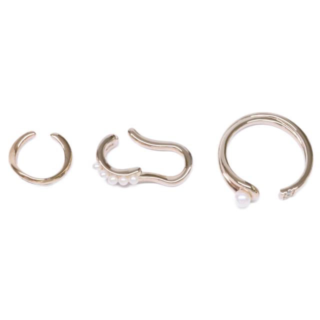 ete エテ イヤリング SV925＋ミストピンクゴールド/プラチナコーティング レディース